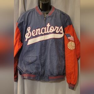 Vintage Senators Blue and Red Jean Jacket